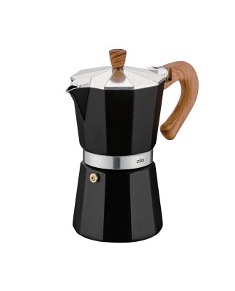 Espressor pentru 6 cesti, negru, colectia Natura - CILIO